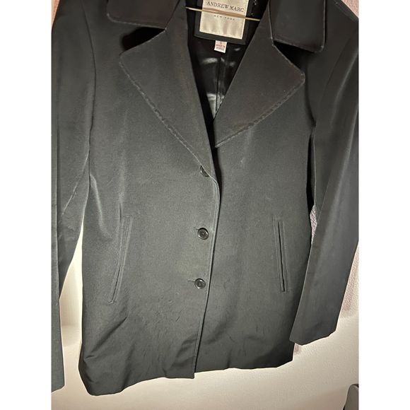 Andrew Marc Black Vintage Coat Size S - Picture 3 of 7